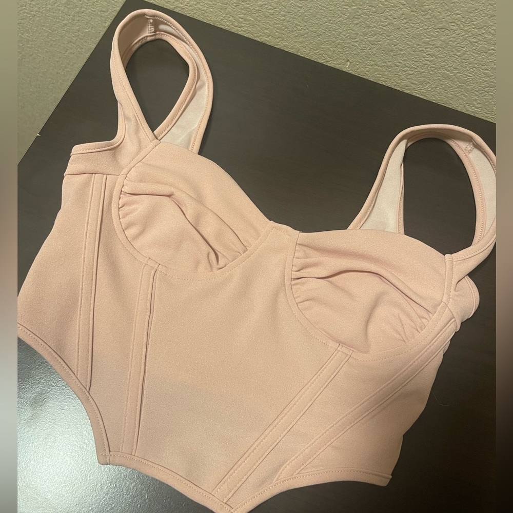 Corset style crop top